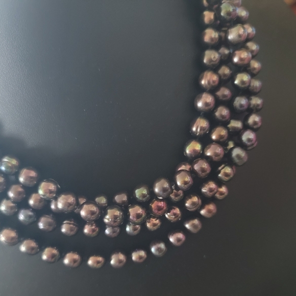 Opera vintage strand of cultured freshwater pearls... - Picture 5 of 6